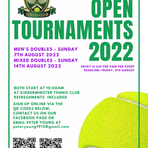 Open Tournaments 2022